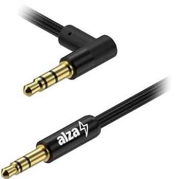 AlzaPower 90Core Audio 3.5mm Jack (M) to 3.5mm Jack 90° (M) 1 m čierny (APW-CBA3JM91B)