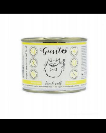 GUSSTO Cat Fresh Calf CARNE PROASPĂTĂ DE VIŢEL 200 g