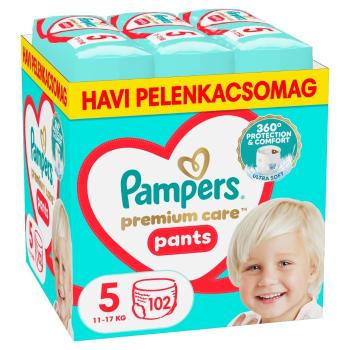 Pampers Premium Care Pants havi Pelenkacsomag 11-17kg Junior 5 (102db)