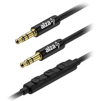 AlzaPower AluCore Audio 3,5 mm Jack 4P-TRRS (M) to 3,5 mm Jack (M) 1,5 m čierny (APW-CBA4JM015B)
