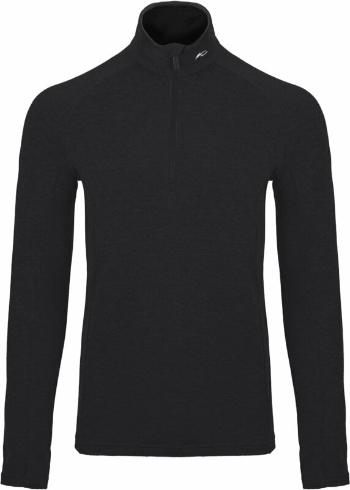 Kjus Mens Trace Midlayer Half Zip Black 52 Pulóver