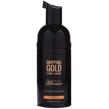 Dripping Gold Spumă auto-bronzantă pentru călătorie Ultra Dark (Mini Mousse) 90 ml