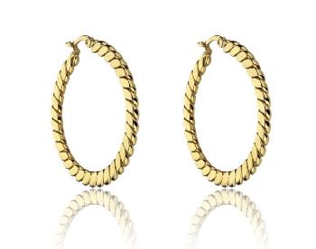 Marc Malone Cercei placați cu aur Hannah Gold Earrings MCE23016G
