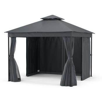 Blumfeldt Foișor Mondo Dual 3x3 cu acoperiș dublu și plasă pentru insecte