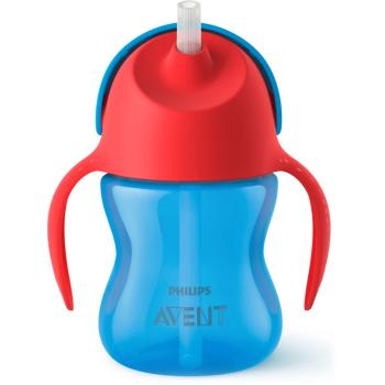 Philips Avent Cup with Straw ceasca cu pai flexibil 9m+ Boy 200 ml