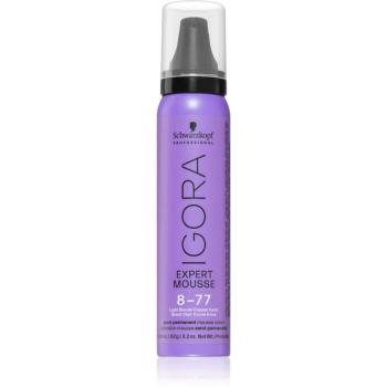 Schwarzkopf Professional IGORA Expert Mousse vopsea de par sub forma de spuma pentru păr culoare 8-77 Light Blonde Copper Extra 100 ml