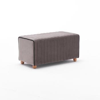 Taburet Mabel Pouf Mink, gri