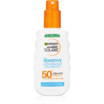 Garnier Ambre Solaire Sensitive Advanced spray pentru bronzat pentru piele sensibila SPF 50+ 150 ml