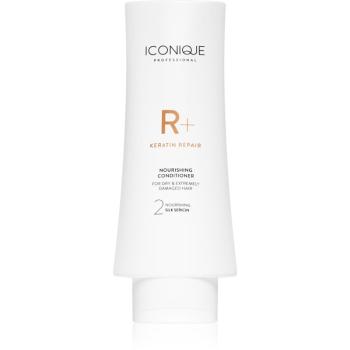 ICONIQUE Professional R+ Keratin repair Nourishing conditioner balsam regenerant cu keratina pentru păr uscat și deteriorat 200 ml