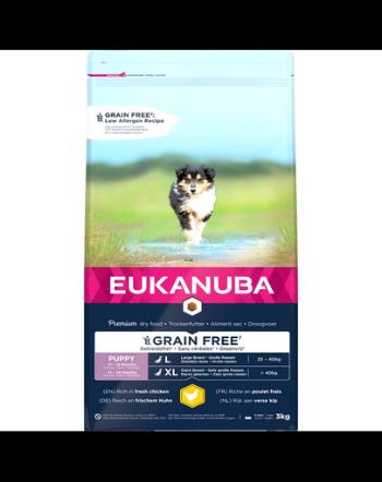 EUKANUBA Puppy Grain Free L 3 kg hrana fara cereale pentru catelusi de rase mari