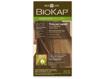 Biokap NUTRICOLOR DELICATO - Vopsea păr - 8.03 Blond natural luminos 140 ml