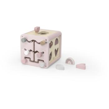 Label Label Activity Cube jucărie cu activități Pink 1 buc