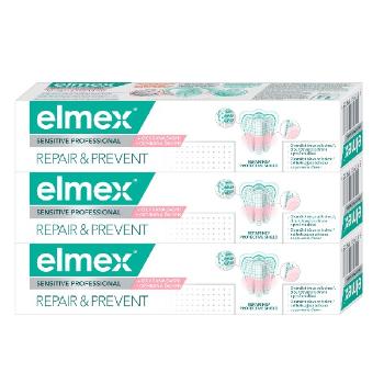 Elmex Pastă de dinți pentru ameliorarea durerii Sensitive Professional Repair & Prevent Trio 3 x 75 ml