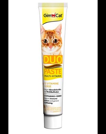 GIMCAT Duo Paste Multi-Vitamin 12 +Cheese 50 g Pasta de branza pentru pisici, cu vitamine