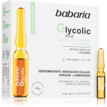 Babaria Glycolic Acid ser antirid iluminator in fiole 5x2 ml