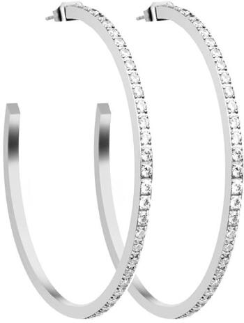 Preciosa Cercei din otel circular cu zirconiu cubic Gemini 7338 00