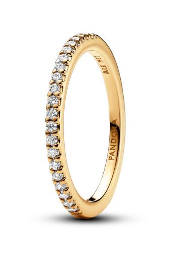 Pandora Inel strălucitor placat cu aur Shine Timeless 162999C01 50 mm