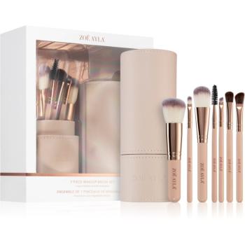 Zoë Ayla Makeup Brush Set 7 Piece set de pensule cu husă