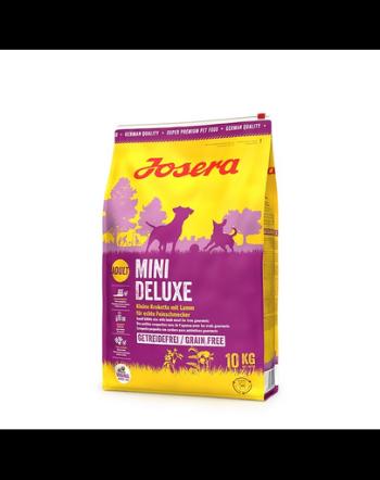 JOSERA Mini Deluxe 10 kg hrana caini rase miniaturale + 1 x Denties &amp; Meat Lovers GRATIS