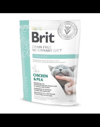 BRIT Veterinary Diets Cat Struvite 400 g Dieta veterinara pisici cu probleme ale tractului urinar inferior