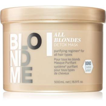 Schwarzkopf Professional Blondme All Blondes Detox masca detoxifiere și curățare  pentru parul blond cu suvite 500 ml