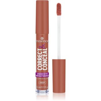 essence CORRECT & CONCEAL corector iluminator impotriva pungilor de sub ochi culoare 40 Deep 3 ml