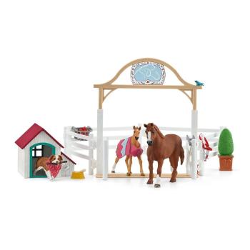 Schleich 42458 Hosťujúce kone, Hannah s fenkou Ruby, 40 x 30 x 20 cm