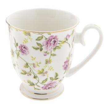 Porcelánový hrnek s růžemi Bouton de Rose -  11*8*9 cm 6CE0838