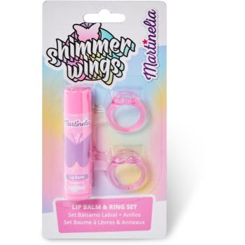 Martinelia Shimmer Wings Lip Balm & Ring Set set pentru copii