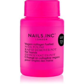 Nails Inc. Vegan Nail Polish Rapid Remover Pot dizolvant pentru oja fara acetona s vůní kokosu 50 ml