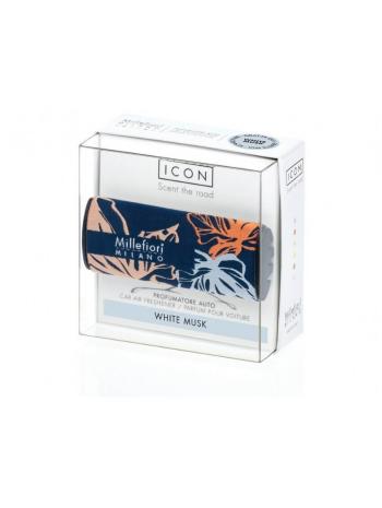 Millefiori Milano Parfum pentru mașină Textil Floral Mosc alb 47 g