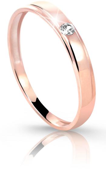 Cutie Diamonds Prsteň z ružového zlata s briliantom DZ6707-1617-00-X-4 54 mm