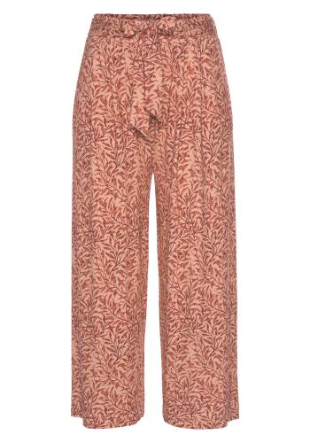 BEACH TIME Nadrág 'Beach Time'  barna / világospiros