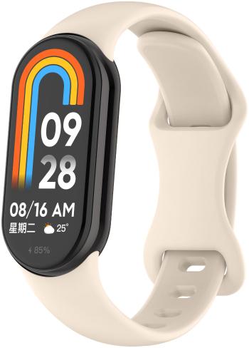 4wrist Curea din silicon pentru Xiaomi 9 și 8 - Crem