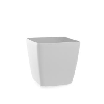 Flower Lover Ghiveci de flori Quadrato Easy albmat, 24 cm, alb, 24 cm