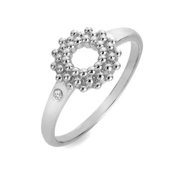 Hot Diamonds Inel frumos de argint cu diamant Blossom DR278 59 mm