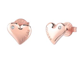 Guess Cercei frumoși bronz Fluid Hearts JUBE02303JWRGT/U