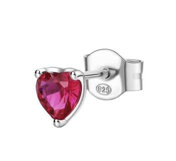 Brosway Cercel single din argint Inimioară Fancy Passion Ruby FPR91