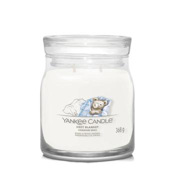 Yankee Candle Lumânare aromatică Signature sticlă medie Soft Blanket 368 g