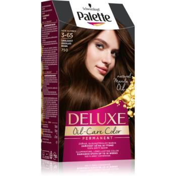 Schwarzkopf Palette Deluxe Culoare permanenta pentru par culoare 3-65 750 Chocolate Brown 1 buc