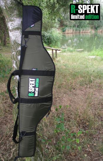 R-spekt single polstrované khaki pouzdro na prut-197 cm 12 ft