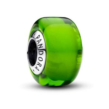 Pandora Mărgea din sticlă verde 793106C00