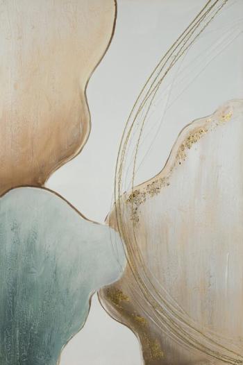 ArtFir Obraz ART 592 | béžová/tyrkysová 60 x 90 cm