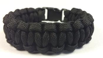 Cordell Brățară Paracord Solomon Black XL (20-21 cm)