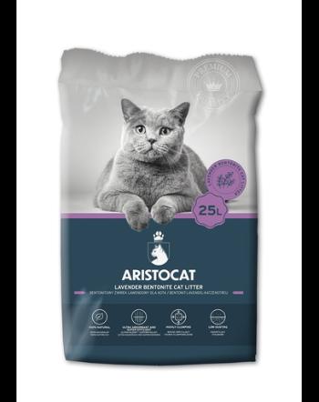 ARISTOCAT Bentonite Plus Nisip pentru litiera pisicilor, din bentonita cu lavanda 25 L