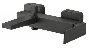 SAPHO SPECTRE nástěnná vanová baterie, černá mat 1102-70B