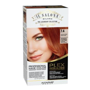 Alfaparf Milano Vopsea permanentă de păr Plex Rebuilder (Permanent Color Cream) 7.4