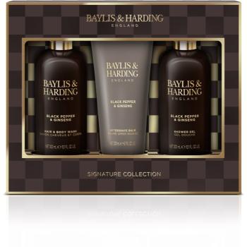 Baylis & Harding Black Pepper & Ginseng set cadou pentru față, corp și păr pentru bărbați