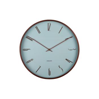 Karlsson 6014BL design ceas de perete albastru, diametru 40 cm