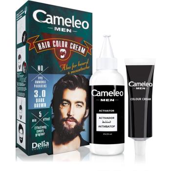 Delia Cosmetics Cameleo Men culoare par culoare 3.0 Dark Brown 30 ml